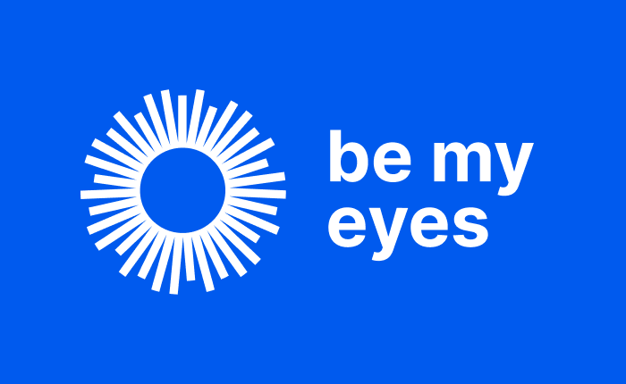 Logo aplicacion be my eyes